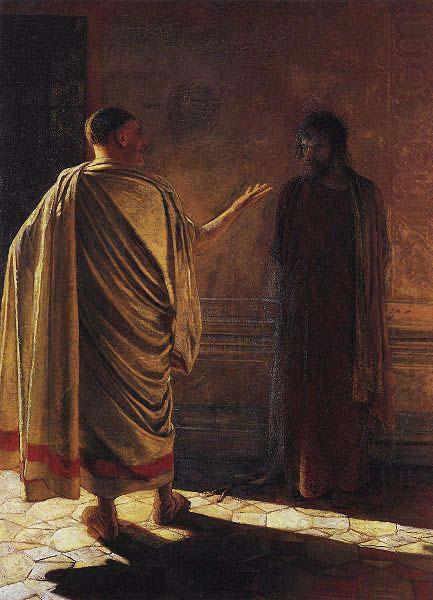 Nikolai Ge Quod Est Veritas Christ and Pilate china oil painting image